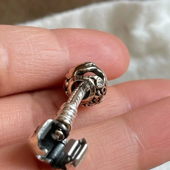 Authentic Pandora Bracelet with 3 Charms Limited Edition - Picture 16 of 16